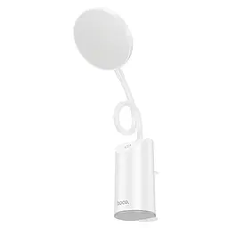 Настільна LED лампа Hoco HX10 Clip table lamp (1200mAh) White - мініатюра 8