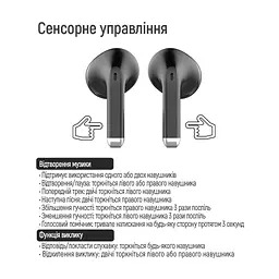 Навушники ColorWay Slim TWS-2 Earbuds Black (CW-TWS2BK) - мініатюра 7