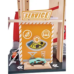 Автотрек Hape з гаражем і машинками (E3019) - мініатюра 5