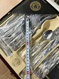 Набір столових приборів Versace 72 EL LV-9722 на 12 персон у валізі 72 предмети - мініатюра 10