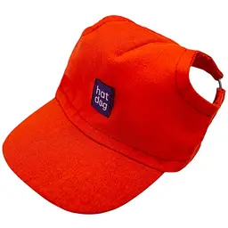Кепка Hat-Dog 3/M льон червона з регульованою затяжкою 82