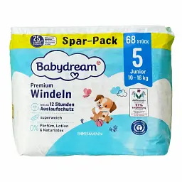 Підгузники Babydream Premium 5 Junior 10-16 кг 68 шт