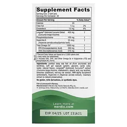 Омега з куркуміном для пам'яті Nordic Naturals Memory Support Omega Blend 500 мг 60 капс - мініатюра 3