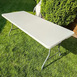 Складаний стіл 182x74x74см SW-00001605 Білий - мініатюра 1