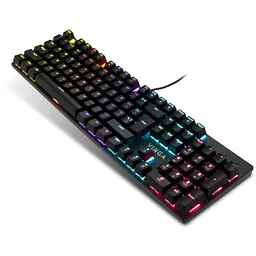 Клавіатура Vinga KBGM-101 LED Red Switch USB Black (KBGM-101 Black) - мініатюра 2