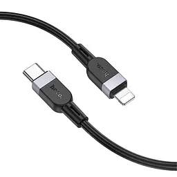 Дата кабель Hoco X109 Energy silicone Type-C to Lightning (3m) Black - мініатюра 4