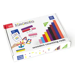 Навчальний набір Палички для рахунку Кюїзенера ​​Igroteco 900385, 56 деталей - мініатюра 2
