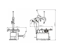 Шиномонтажний верстат 220 V 10-26" ShiningBerg T626 - мініатюра 2