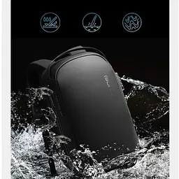 Рюкзак міський Bange BG-7225 20л ранець з відсіком для ноутбука до 15.6'' USB-роз'єм та замком Black (19375) - мініатюра 9
