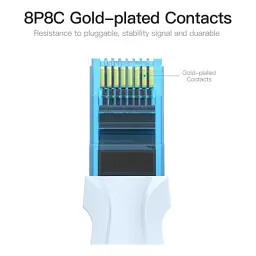Патч-корд 5м, RJ-45 cat 5e UTP blue Vention (VAP-A10-S500) - мініатюра 4