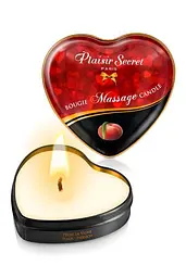 Масажна свічка-серце Plaisirs Secrets Peach (35 мл) Plaisirs Secrets SO1872 102491 - мініатюра 1