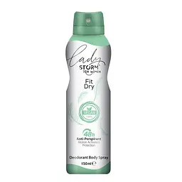 Жіночий дезодорант-антиперспірант для тіла LADY STORM Fit Dry, 150 мл (Liv282698)