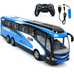 Радіокерований автобус City Bus 36 см з акумулятором 3.7V, 2.4GHz, світлові ефекти, дитяча машинка на пульті - мініатюра 7