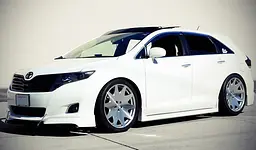 Дефлектори вікон вітровики для Toyota Venza 2008-2016 З Молдингом Хром - мініатюра 2
