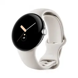 Смарт-годинник Google Pixel Watch LTE Polished Silver Case/Chalk Active Band