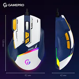 Миша GamePro блакитна (GM300BL) - мініатюра 7