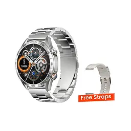 Розумний годинник Haylou Solar 5 (LS20) (2 ремінці Silicone + Stainless steel) сріблясті - мініатюра 4
