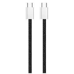 Дата кабель USB-C to USB-C 2.0m (braided cotton) (PD Fast Charging 60W) 3.0А black ColorWay (CW-CBPDCC068-BK) - мініатюра 6
