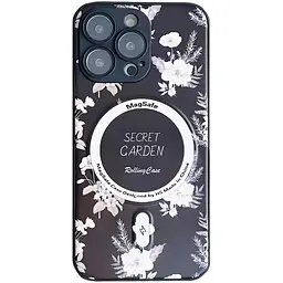 TPU+PC чохол Secret Garden with MagSafe для Apple iPhone 16 Pro (6.3) Black