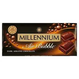 Шоколад Millennium ніжно-гіркий пористий 85г