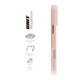 Чехол Apple iPhone 17 Pro Max, Unit MagSafe, розовый, прозрачный, магсейф, противоударный, магнитный, панель-накладка с поддержкой MagSafe, с поддержкой беспроводной зарядки, TPU+PC, защита всего корпуса, ударопрочный, ArmorStandart (ARM86303) - мініатюра 3
