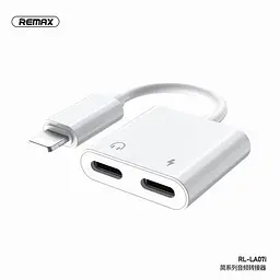 Перехідник Remax Concise Series Lightning to Dual Lightning RL-LA07i 2A - мініатюра 4