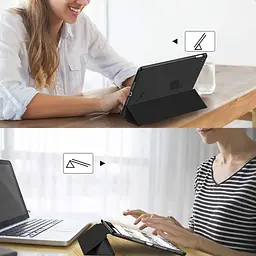 Чохол-книжка BeCover Tri Fold Hard для Apple iPad Air 1 2013 9.7" A1474/A1475/A1476 Black (712981) - мініатюра 5