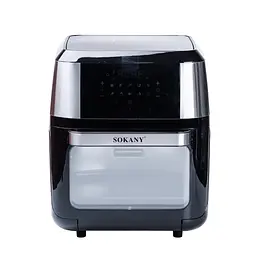 Аерофритюрниця безмасляна Sokany SK-ZG-802 12л електрична з сенсорним керуванням, таймер 1800Вт - мініатюра 3
