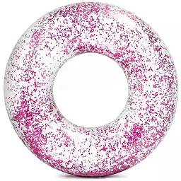 Надувний круг прозорий із блискітками Intex Glitter Pool Tube від 9 років, діаметр 107 см - мініатюра 6