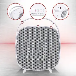 Тепловентилятор керамічний Camry CR 7732 Led - мініатюра 7
