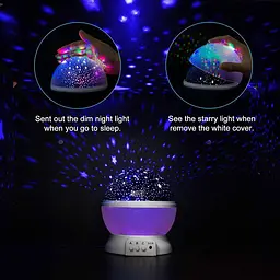 Ночник проектор зоряного неба дитячий нічний світильник Star Master Dream Rotating - мініатюра 7