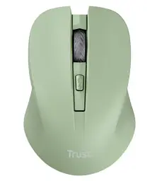 Миша бездротова Trust Mydo Silent, Green, USB 2.4GHz, оптична, 1000/1400/1800 dpi, 4 кнопки, зниження звуку клацання миші мінімум на 90%, гніздо для зберігання приймача USB, 1xAA (25042) - мініатюра 4