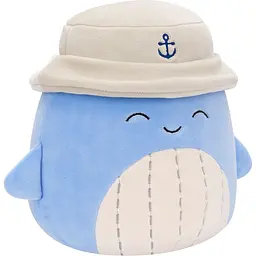 М'яка іграшка Squishmallows Синій кит Самір у панамі 19 см (SQCR06593) - мініатюра 2