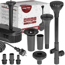 Фонтан-фільтр для ставка Kruger Meier FountainPure 4000 3 в 1: насос, фільтр, фонтан (3000 л/год) - мініатюра 7