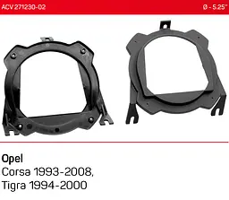 Проставки під динаміки ACV 271230-02 для автомобілів Opel Corsa, Tigra - мініатюра 4