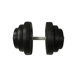 Гантель складальна композитна в пластиковій оболонці Rock Pro-R 19,5 кг NE-PL-R-019