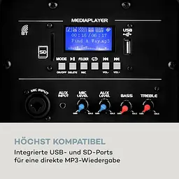 Мобільна акустична система auna Pro Streetstar 2.0 дюймів (10031567) - мініатюра 9