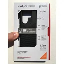Оригінальний протиударний чохол Gear4 Denali D3O для Samsung Galaxy S22 Ultra 5G (6.8") Black 702009151 - мініатюра 2