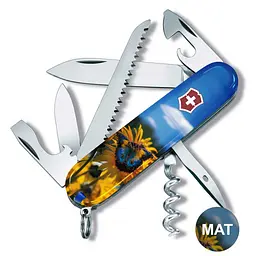 Ніж Victorinox Camper Ukraine 91мм 13функ Соняшники та метелик - мініатюра 2