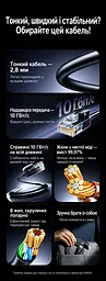 Мережевий кабель UGREEN NW122 10 м патч-корд Ethernet RJ45 штекер і RJ45 штекер Cat 6A до 10 Гбіт/с неекранований U/UTP діаметр кабелю 2,8 мм жили з чистої міді чорний (70656) - мініатюра 3