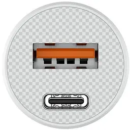 Автомобільний зарядний пристрій Havit HV-CC2022 20W USB+USB-C white (HV-CC2022) - мініатюра 4