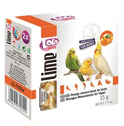 Мінеральний камінь для птахів Lolo Pets з апельсином 35 г LO-72054