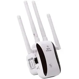 Wi-Fi роутер підсилювач сигналу Repeater 2.4G 5G 1200Mbps з виделкою для розетки Білий