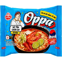 Локшина швидкого приготування Oppa зі смаком Кисло-гострої Креветки Otoki 65г