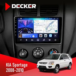 Штатна магнітола KIA Sportage 2008-2010 Decker D9-006 4x64, 4G Decker (НФ-00004148)
