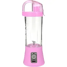 Фітнес блендер Q&Q Qllipin Juice Cup OL-602 акумуляторний портативний з поїлкою рожевий