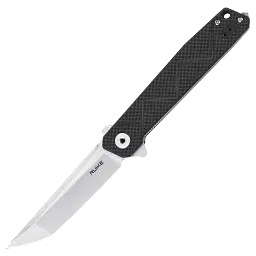 Складаний ніж Ruike P127-CB 9,1 см 14C28N G10 карбон чорний