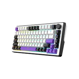 Клавіатура Hator Hellyberry HK75 Mechanical Linear RGB USB UA White/Violet (HK75) - мініатюра 3
