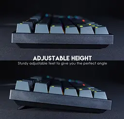 Клавіатура механічна ігрова з підсвічуванням Fantech ATOM MK-876 red switch, Eng, Black - мініатюра 7