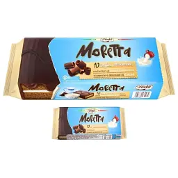 Тістечко бісквітне Freddi Moretta шоколадне з молочною начинкою 10 шт*30 г